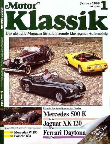 Deckblatt Motor Klassik (01/1988)